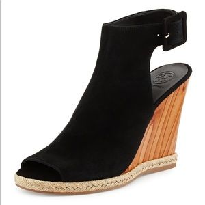 Tory Burch Raya 110mm wedge Lancaster Suede